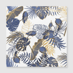 Tropical leaves, jungle seamless background.
