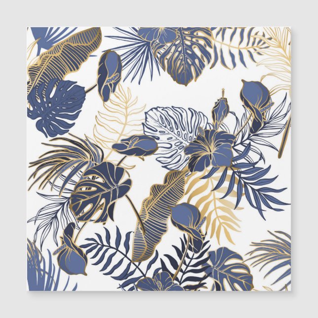 Tropical leaves, jungle seamless background. (Front)