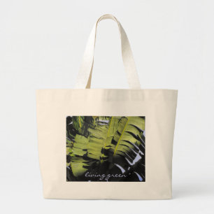 Tropical Leaves Large Tote Bag