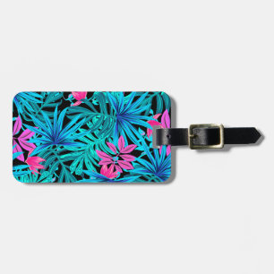 Tropical Leaves Luggage Tag