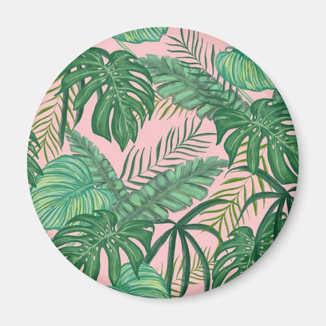 Tropical Leaves Magnet (Front)
