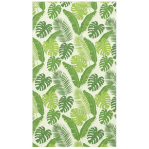 Tropical Leaves & Monstera Seamless Pattern Tablecloth
