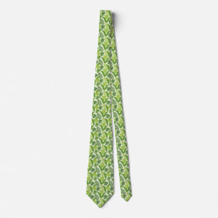 Tropical Leaves & Monstera Seamless Pattern Tie