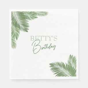 Tropical Leaves Napkin
