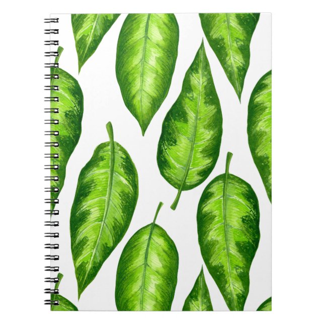 Tropical leaves notebook (Front)