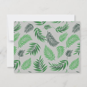 Tropical Leaves Pattern 11 Card