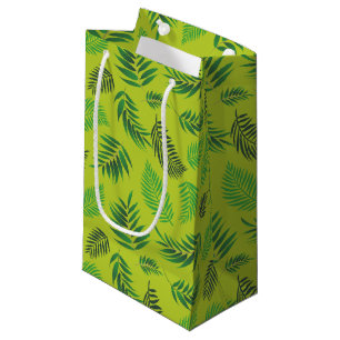 Tropical Leaves Pattern 12 Small Gift Bag