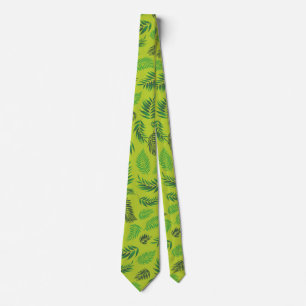 Tropical Leaves Pattern 12 Tie