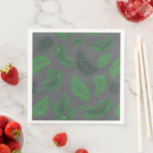 Tropical Leaves Pattern 13 Napkin