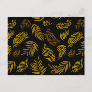 Tropical Leaves Pattern 14 Postcard