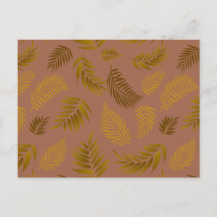 Tropical Leaves Pattern 15 Postcard