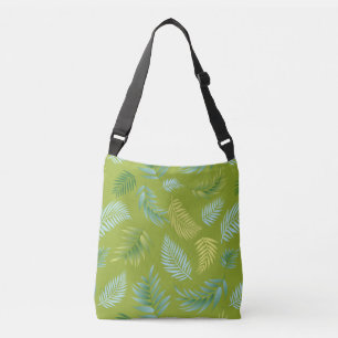 Tropical Leaves Pattern 16 Crossbody Bag