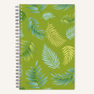 Tropical Leaves Pattern 16 Notebook