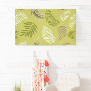 Tropical Leaves Pattern 17 Banner