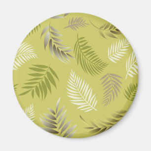 Tropical Leaves Pattern 17 Magnet