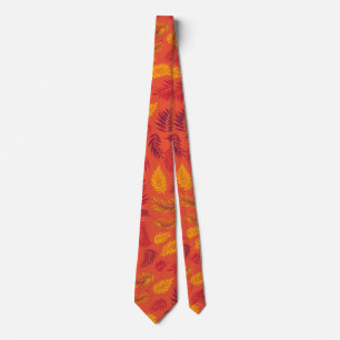 Tropical Leaves Pattern 18 Tie