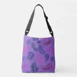 Tropical Leaves Pattern 19 Crossbody Bag