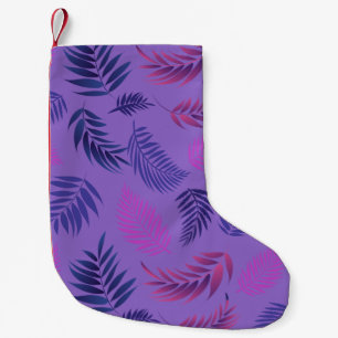 Tropical Leaves Pattern 19 Small Christmas Stocking