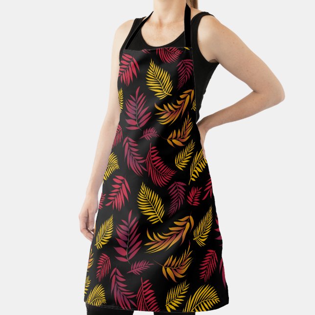 Tropical Leaves Pattern 21 Apron (Insitu)