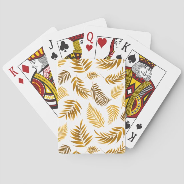 Tropical Leaves Pattern 22 Playing Cards (Back)