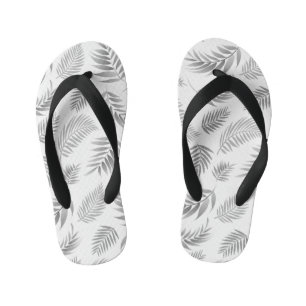Tropical Leaves Pattern 3 Kid's Jandals