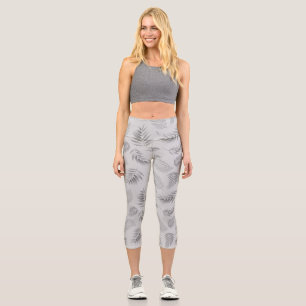 Tropical Leaves Pattern 5 Capri Leggings