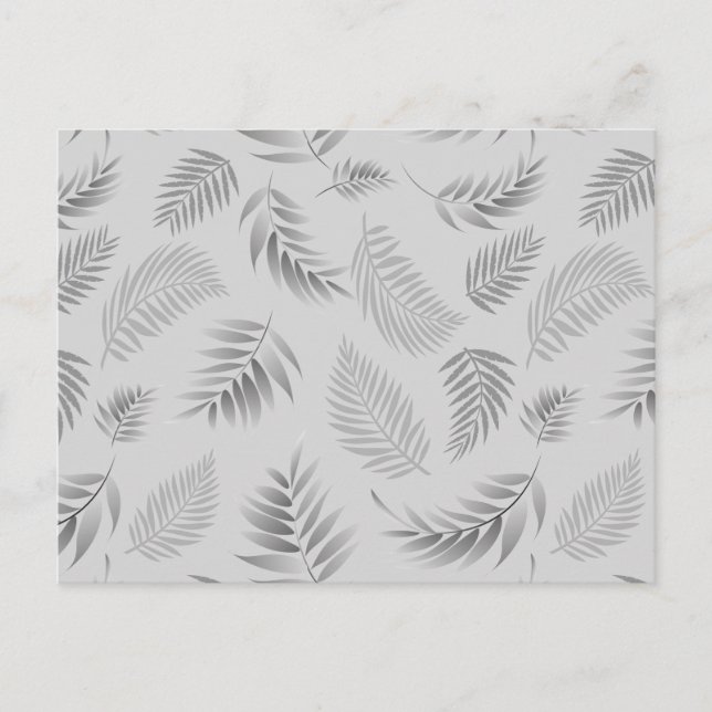 Tropical Leaves Pattern 5 Postcard (Front)