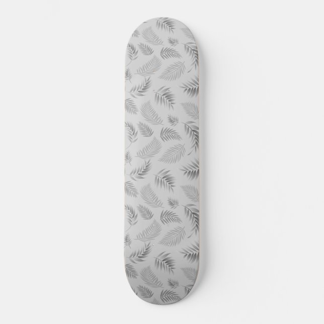 Tropical Leaves Pattern 5 Skateboard (Front)