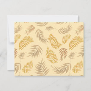 Tropical Leaves Pattern 6 Card
