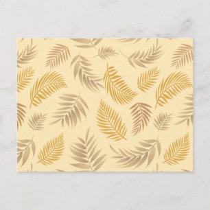 Tropical Leaves Pattern 6 Postcard
