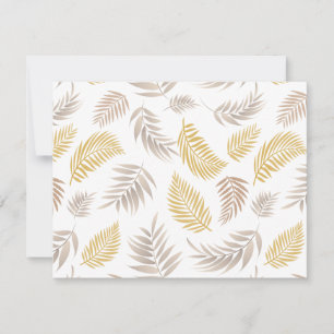 Tropical Leaves Pattern 7 Card