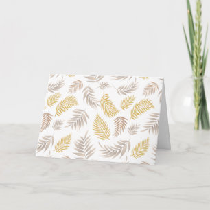 Tropical Leaves Pattern 7 Thank You Card