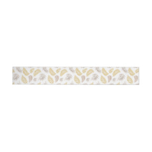 Tropical Leaves Pattern 7 Wrap Around Label