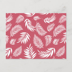 Tropical Leaves Pattern 8 Postcard