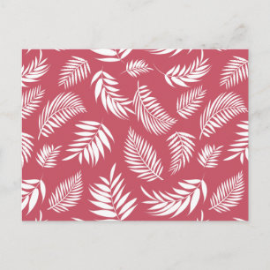 Tropical Leaves Pattern 8 Postcard