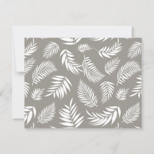 Tropical Leaves Pattern 9 Card
