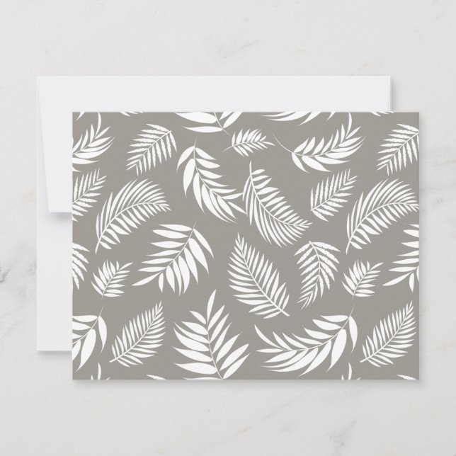 Tropical Leaves Pattern 9 Card (Front)