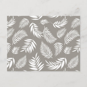 Tropical Leaves Pattern 9 Postcard