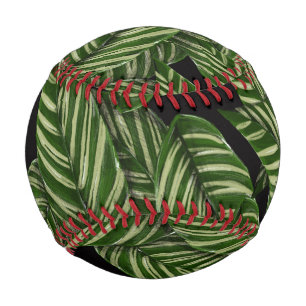 Tropical Leaves Pattern Baseball