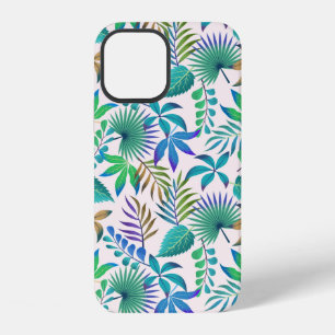 Tropical leaves pattern iPhone 12 case