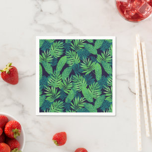 Tropical Leaves Pattern Napkin