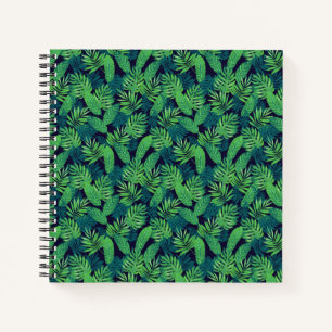 Tropical Leaves Pattern Notebook