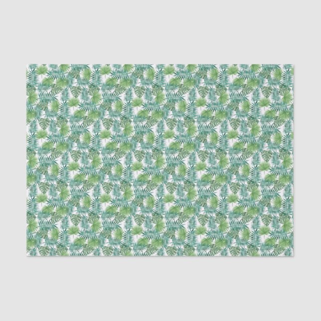 Tropical Leaves pattern Tissue Paper (Front)
