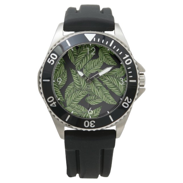 Tropical Leaves Pattern Watch (Front)