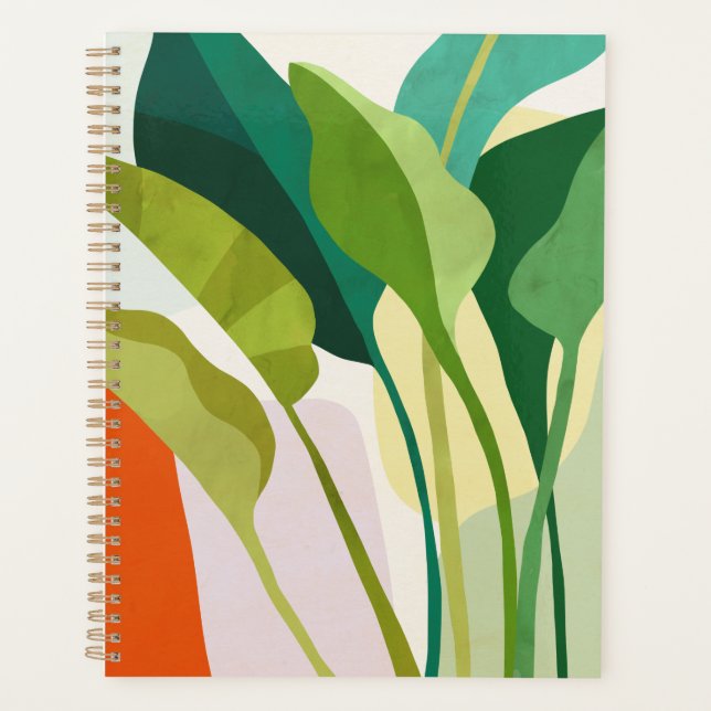 Tropical Leaves Planner (Front)
