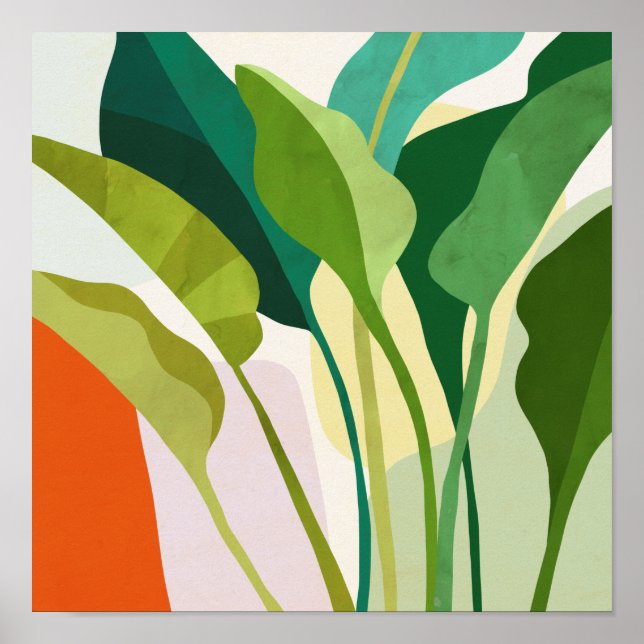 Tropical Leaves Poster (Front)
