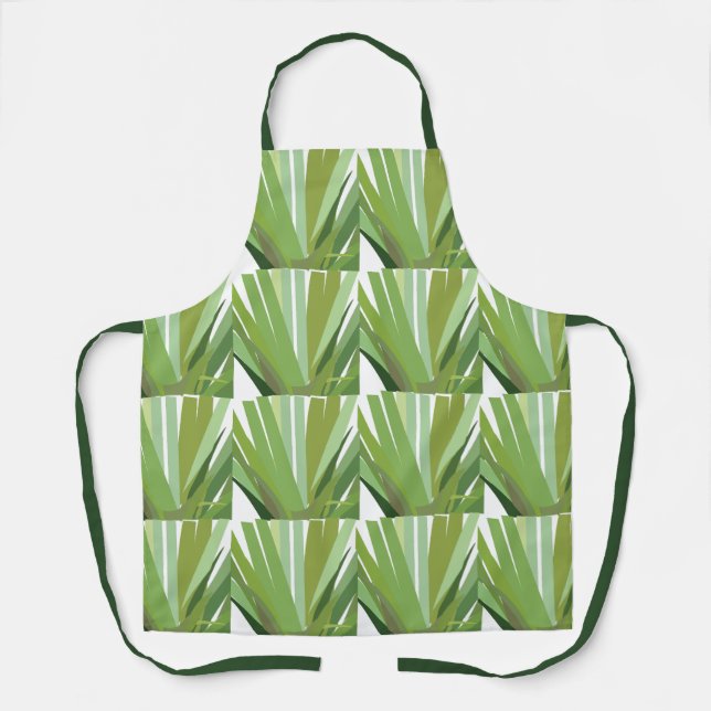 Tropical Leaves Seamless Patterns Apron (Front)