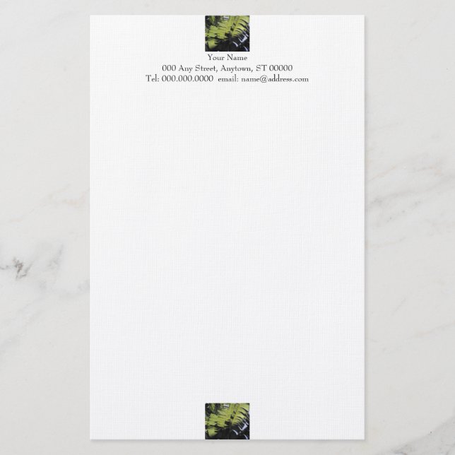 Tropical Leaves Stationery (Front)