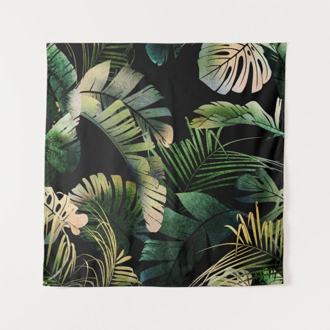 Tropical Leaves: Summer Floral Seamless Tapestry (Front)