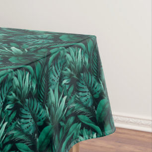 Tropical leaves tablecloth